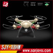 Syma Drone X8hw 2.4g 4ch 6axis Gyro Conjunto Altura Wifi Fpv Rc Drone Quadcóptero sem cabeça com câmera de 0,3 MP